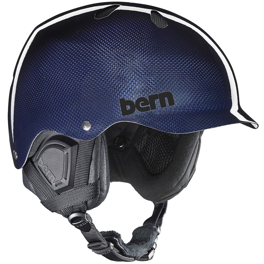 Bern Watts EPS Winter Snowboard/Ski Helmet, L/XL, Carbon Navy